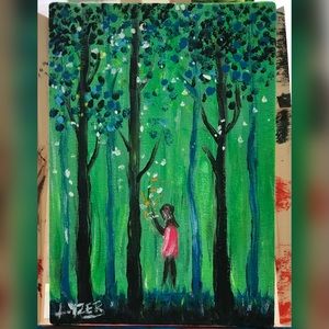 ‘Alone time’ painting.